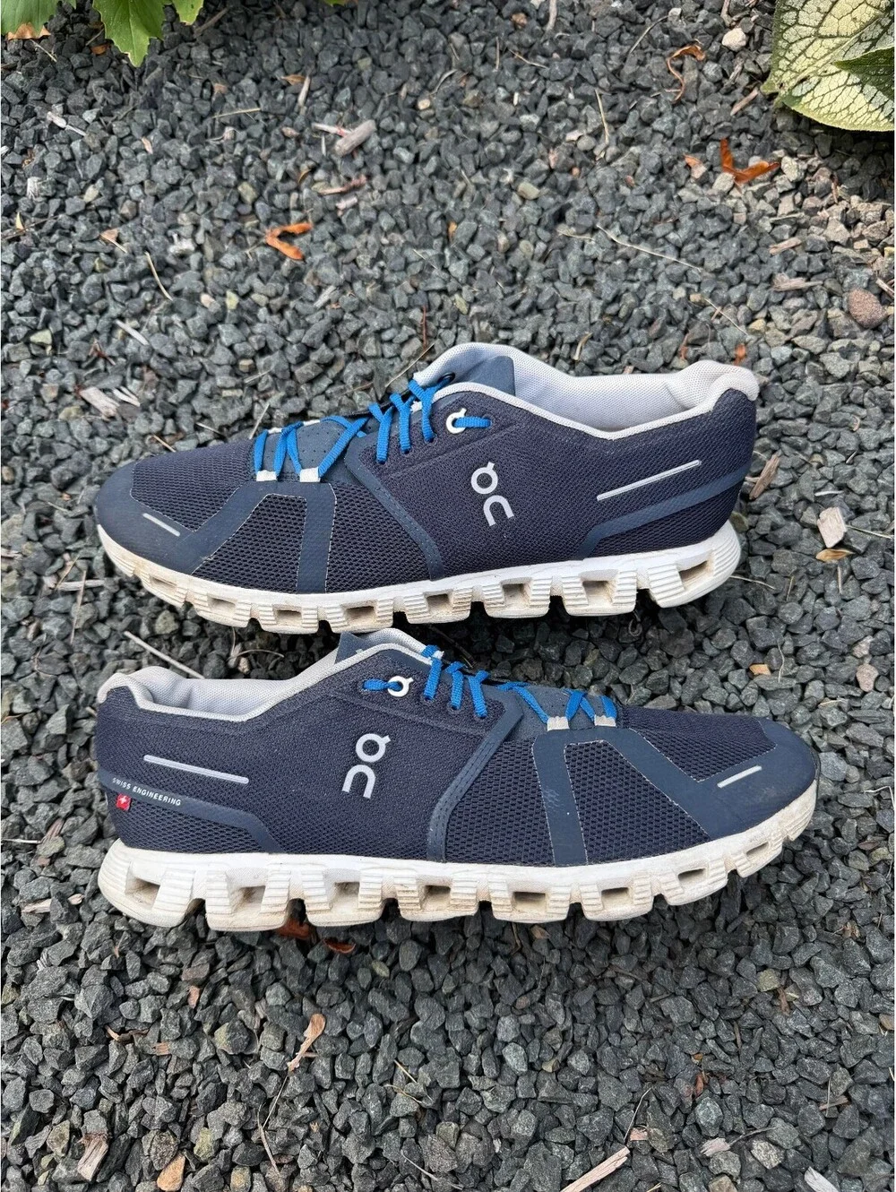 On Running Cloud 5 Denim White Size 11M 12.5W